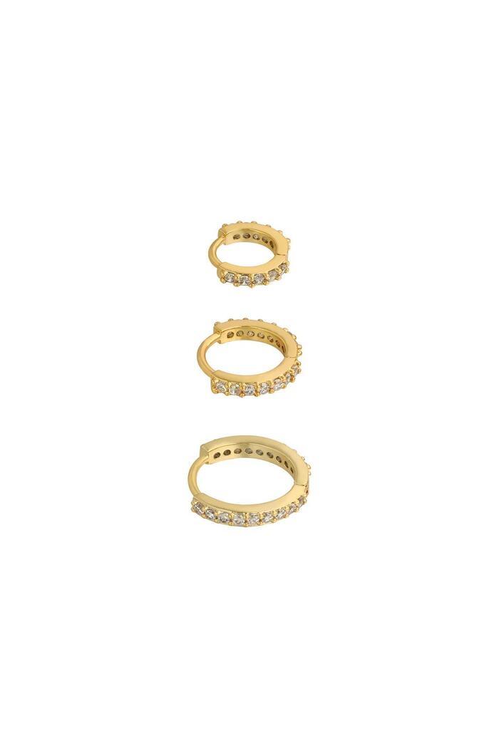 Ohrringe Set of Circles Gold Kupfer 